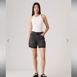Black Levi’s 501 Denim High Waist Shorts